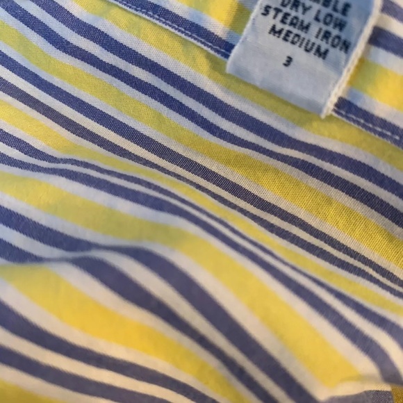 Yellow Striped Ralph Lauren Polo Button Down Large - Picture 5 of 6